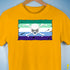Gay Male Pride Pirate Flag Premium Unisex T-Shirt - Gold